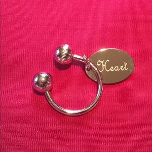 Sterling Silver Inscribed Horseshoe Keychain